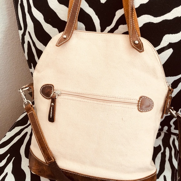 Le Papillon canvas and leather crossbody - Picture 3 of 16